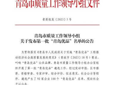 喜讯丨德盛利智能立体停车设备入选首批“青岛优品”